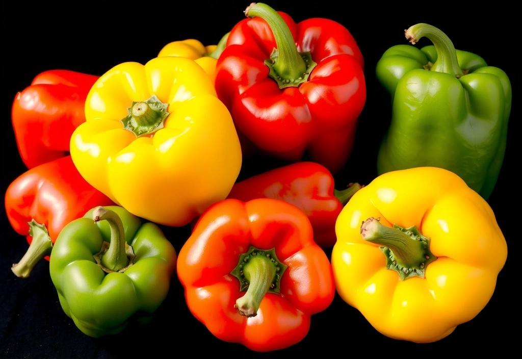 Ardei gras colorați